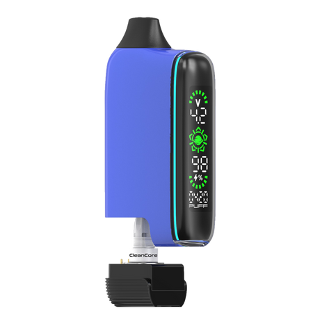 SPACEBOX 510 Battery: Compact pen-style vaporizer with OLED screen, visible CleanCore coil, and black mouthpiece, designed for precision vaping and on-the-go convenience.