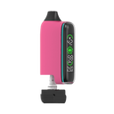 Spacebox 510 Battery in pink, featuring OLED display with voltage, battery life, puff count, and detachable CleanCore pod for tailored vaping experience.