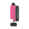 Spacebox 510 Battery in pink, featuring OLED display with voltage, battery life, puff count, and detachable CleanCore pod for tailored vaping experience.