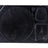 Blazy Susan Dab Tray: Dark-stained wooden serving board with multi-compartment design, featuring wells for main course, sides, and sauces, ideal for organized setups.