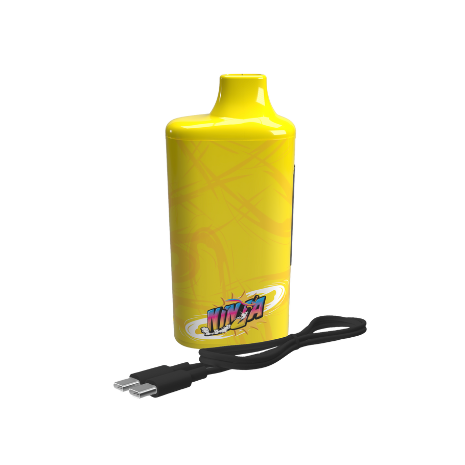 Nugz Ninja Incognito 510 vape battery in vibrant yellow