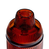 Amber ribbed glass Deco Gravity Bong with fluted lid, showcasing Art Deco elegance and modern function in durable borosilicate glass for smooth, gravity-powered hits.