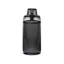 Deco Gravity Bong: A cylindrical, rib-textured smoked glass container with matching ribbed lid, showcasing vintage elegance and Art Deco design in premium borosilicate glass.