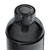 Vesper Gravity Bong's smoke-colored lid with straw/spout assembly, showcasing its elegant, modern design and precision-engineered functionality for effortless, smooth pulls.