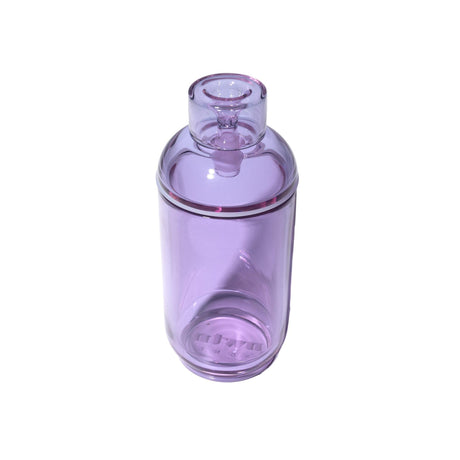 Vesper Gravity Bong, translucent purple with a screw-on cap, features a cylindrical borosilicate glass design for smooth, effortless gravity-powered pulls.