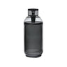 Vesper Gravity Bong, a sleek, smoke-gray cylindrical container with a matching lid, crafted from premium borosilicate glass, designed for smooth, gravity-powered smoking.