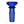 Saucer Flower Bowl - 14mm: A sleek, cobalt-blue borosilicate glass herb bowl with a saucer design for water pipes, featuring a secure fit and smooth airflow.