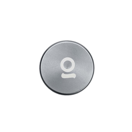 2pcs Metal 2 Magnetic Grinder, round with a silver finish, featuring a white logo and precision-engineered for durability and efficient herb grinding.