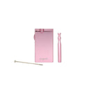 Aluminum Dugout & One Hitter with a metal pipe and magnetic poker, designed for portable, convenient smoking sessions with airtight storage.