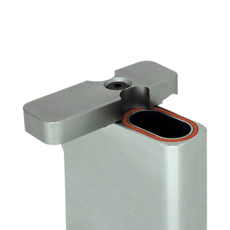 Aluminum Dugout & One Hitter, showcasing a sleek metal cylinder with a discreet storage compartment and one-hitter pipe, designed for portable and durable smoking convenience.