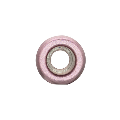 Aluminum & Glass Chillum One Hitter, a compact, durable smoking pipe with a sleek, round design, ideal for discreet, portable use.