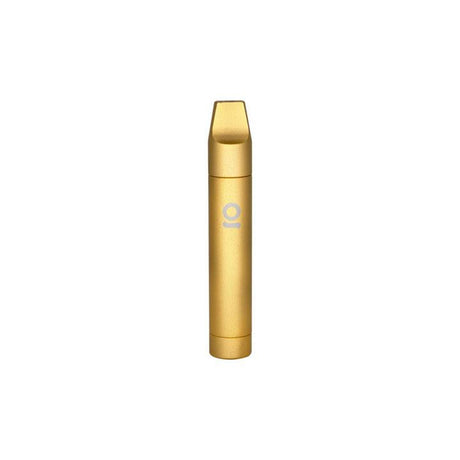 Aluminum Multi-Hitter w/ Cooling Spiral - Black, featuring a sleek, pen-shaped design with an angled mouthpiece and built-in cooling spiral for smooth, discreet use.