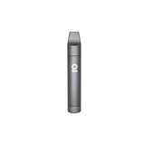 Slim, pen-shaped Aluminum Multi-Hitter w/ Cooling Spiral - Black, features a flat mouthpiece, small logo, crafted from durable metal, designed for discreet portability and smooth hits.