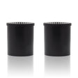 Filter Replacement Cartridges - Pack of 2, featuring black cylindrical containers compatible with the ONGROK Smoke Filter kit, shown with distinct lid variations for easy identification.