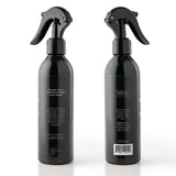 Odor Eliminating Spray - Unscented - 8oz; a sleek black spray bottle designed to neutralize odors with eco-friendly, water-soluble technology, suitable for all surfaces.