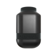 Personal Smoke Filter - Version 2 - Black: A sleek cylindrical device with a black exterior, designed for discreet odor control and featuring a comfortable silicone mouthpiece.
