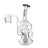 Surge Mini Recycler Dab Rig, a clear glass piece with an ergonomic handle, features a recycler system for smooth, terpene-rich hits.