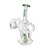 Surge Mini Recycler Dab Rig with a green handle, showcasing its ergonomic design and recycler system for smooth, terpene-rich hits.