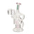Swell Mini Recycler Dab Rig with intricate glass tubing, designed to enhance concentrate flavors, featuring a recycler system for smooth, filtered inhales.