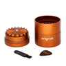 5pcs Aluminum 3" Flower Petal Toothless Grinder with Storage