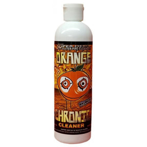 16oz Bong Cleaner - 12 units, featuring a white bottle with label, designed for cleaning bongs, effectively removing grime and residue without scrubbing.