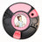 Blazy Susan Spinning Rolling Tray with black compartmentalized design and pink silicone inserts, featuring logo and rotating base for organized smoking tool storage.