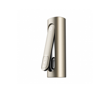 Pax Flow Dry Herb Vaporizer in champagne mist sleek vaporizer