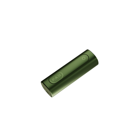 PAX FLOW vape battery, slim and cylindrical, designed for PAX pods, ensuring smooth vapor with advanced hybrid heating and strong draw strength.