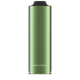 PAX FOUR portable vaporizer, showcasing its sleek design and compact form, features intuitive controls and a redesigned oven for enhanced airflow and ease of use.