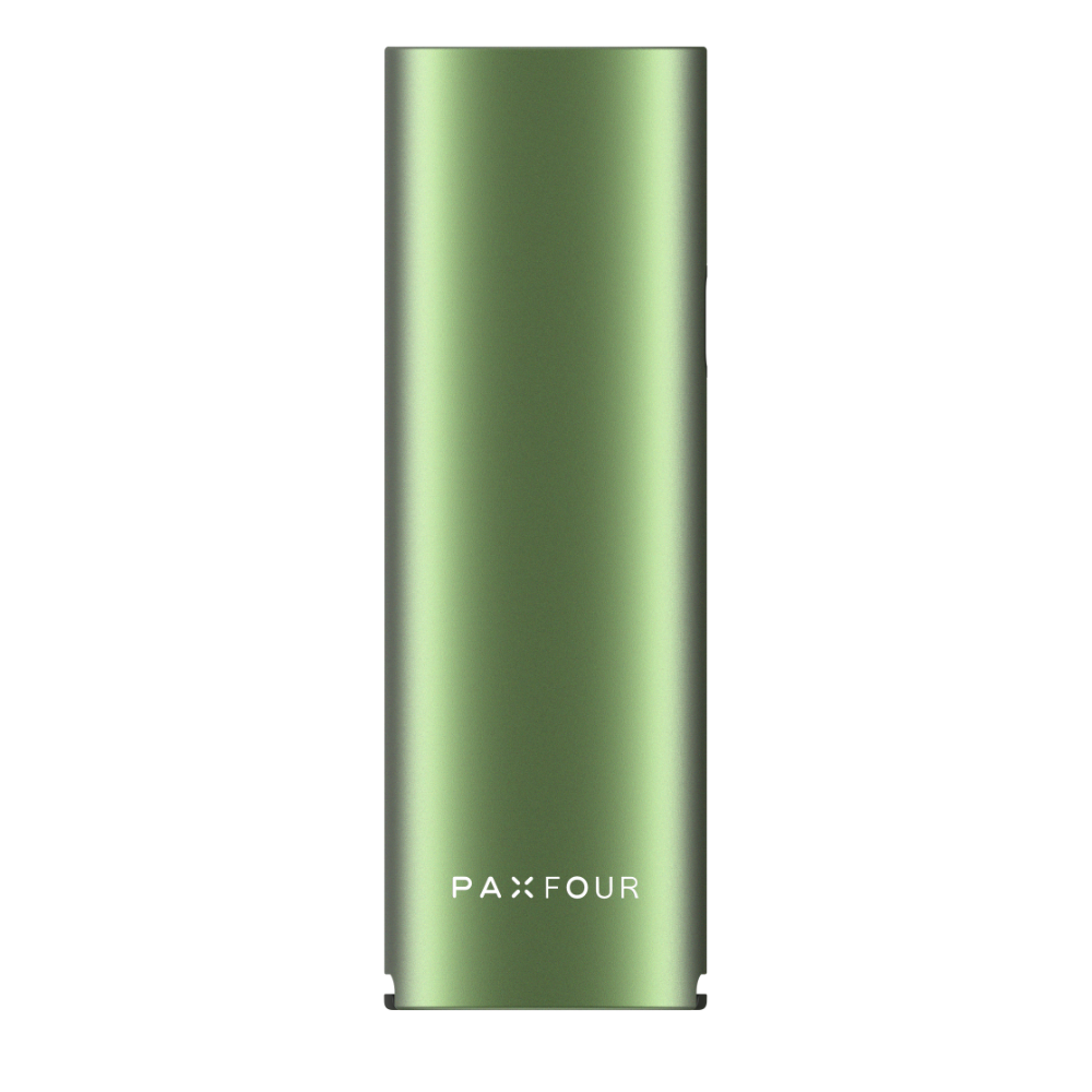 PAX FOUR slim anodized-aluminum case for PAX Era pods, holding up to four cartridges and enabling on-the-go recharging for enhanced vaporizer performance.