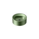 PAX FLOW Charging Dock, a sleek, round metal dock with a central USB-C connector, designed for efficient charging and organizing of PAX FLOW devices.