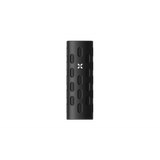 PAX FLOW Grip Sleeve - Onyx: Matte-black silicone sleeve with grid pattern and LED X, enhancing grip and protection for PAX FLOW devices.