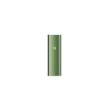 PAX Mini 2 vaporizer, metallic green, pill-shaped with LED logo, designed for portability and enhanced dry herb sessions with smart heat control and larger oven capacity.