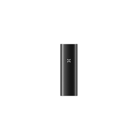 PAX Mini 2: a sleek, black, pocket-sized vaporizer with rounded edges and an LED indicator, designed for smooth, flavorful dry herb vaping anywhere.