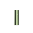 PAX Mini 2 vaporizer, pocket-sized, matte-metallic green, with a four-petal LED indicator, rounded edges; designed for smooth, flavorful herb vaporizing.
