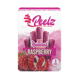 Raspberry Fruit Wrap - 3 Pack - Carton 10 shown with close-up of fruit, highlighting raspberry-based, easy-to-roll, nicotine-free wraps designed for a slow, even burn.