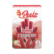 Strawberry Fruit Wrap - 3 Pack - Carton 10; close-up of a strawberry and package, highlighting real fruit composition and natural flavor.