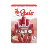 Strawberry Fruit Wrap - 3 Pack - Carton 10; close-up of a strawberry and package, highlighting real fruit composition and natural flavor.