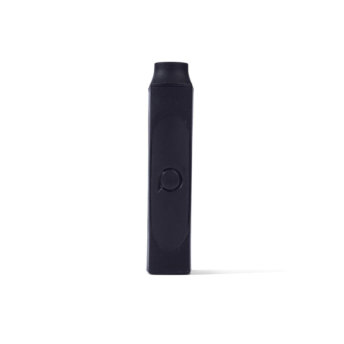 Pocket Philter - Black: A slim, handheld personal filter with a circular top, designed for reducing vapor emissions when used with smoking accessories.