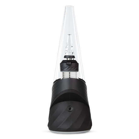 Peak Pro 3DXL Electric Dab Rig - Onyx, featuring a sleek black and clear lamp design, highlighting its advanced technology and smart rig capabilities for enhanced concentrate experiences.