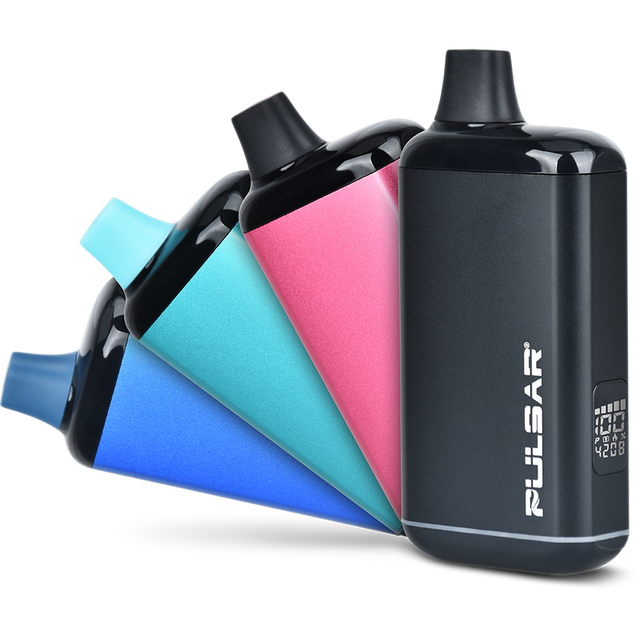 Pulsar DL 2.0 PRO Auto-Draw VV 510 Battery features a compact design with built-in mouthpiece, LED display, and discreet cartridge compartment.