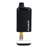 Pulsar 510 DL 2.0 Pro Auto-Draw VV 510 Battery with clear cartridge on charging dock, featuring sleek design and discreet, pocket-sized form.