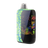 DL 6.0 Crackle 510 Battery: Compact vape with a cracked green panel, black front, neon patterns, clear pod, and LED for precision control.