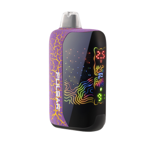 DL 6.0 Crackle 510 Battery, a portable pod-style vape with multicolor backlit panel, built-in battery, refillable pod, and sleek design.