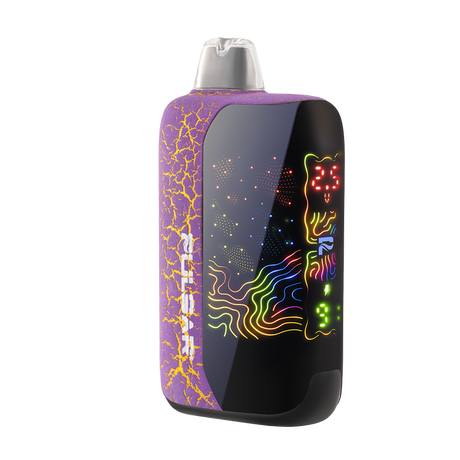 DL 6.0 Crackle 510 Battery, a portable pod-style vape with multicolor backlit panel, built-in battery, refillable pod, and sleek design.