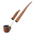 510 DL Wizard Pipe VV Vaporizer, featuring a wood-grain body with LCD, translucent cartridge, and two interchangeable stems for customizable vaping experience.