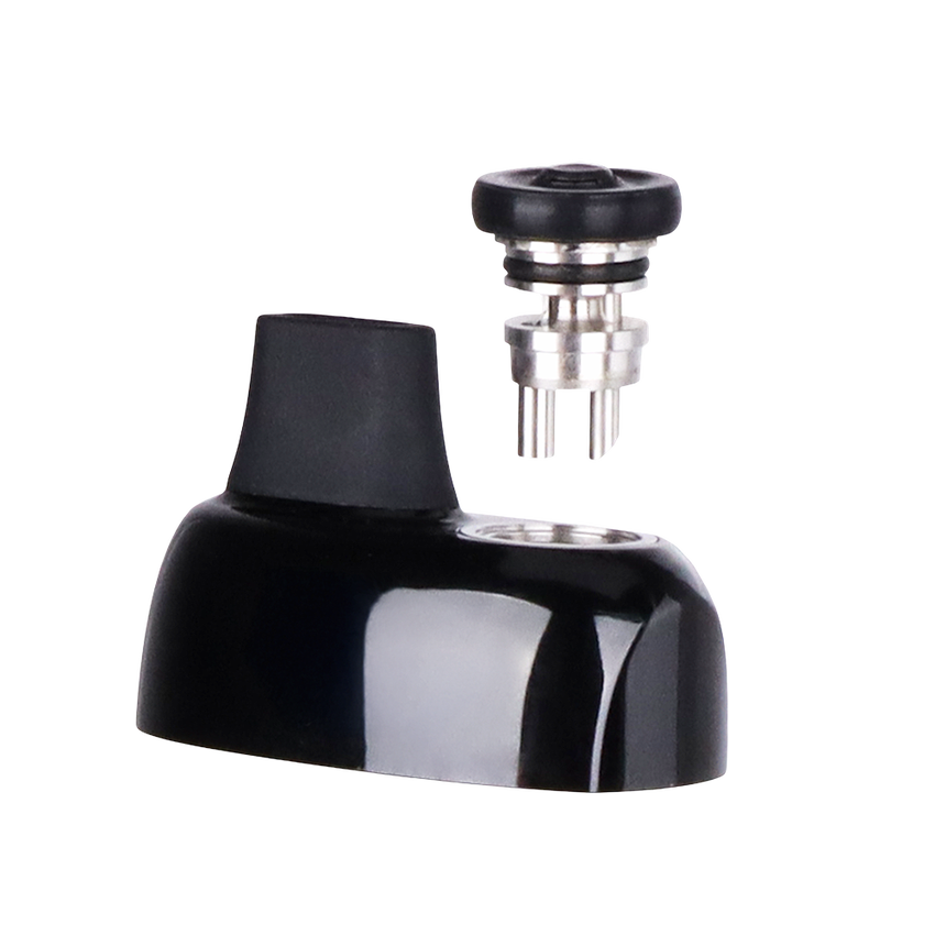 Chorus Replacement Mouthpiece showing a black plastic pod with silicone mouthpiece and silver coil, designed for Pulsar Chorus Concentrate Vaporizer.