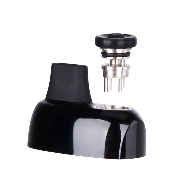 Chorus Replacement Mouthpiece showing a black plastic pod with silicone mouthpiece and silver coil, designed for Pulsar Chorus Concentrate Vaporizer.