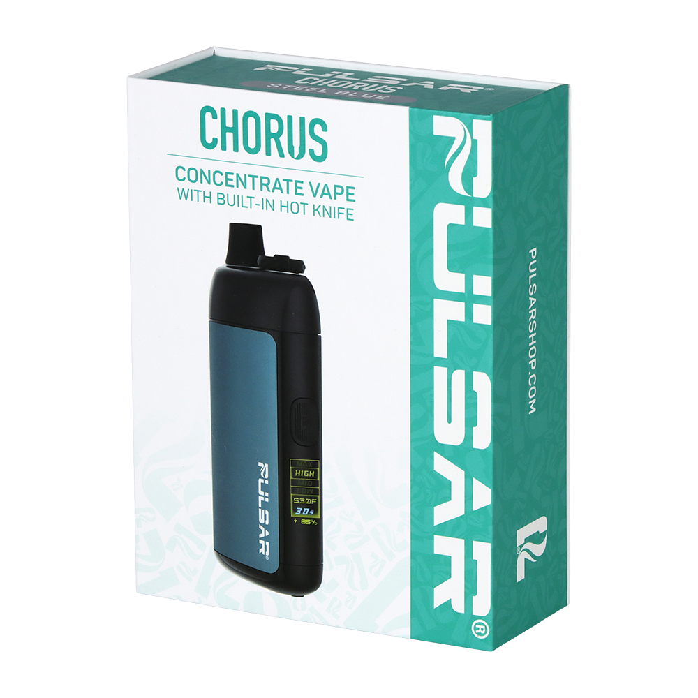 Pulsar Chorus concentrate vape packaging on a white background
