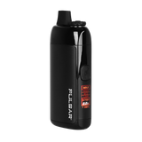 Black Pulsar Chorus vaping device on a white background